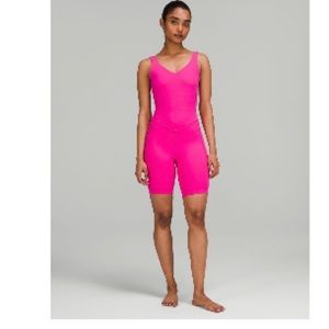 Lululemon Align Bodysuit 8” SIZE: 12 Sonic Pink
